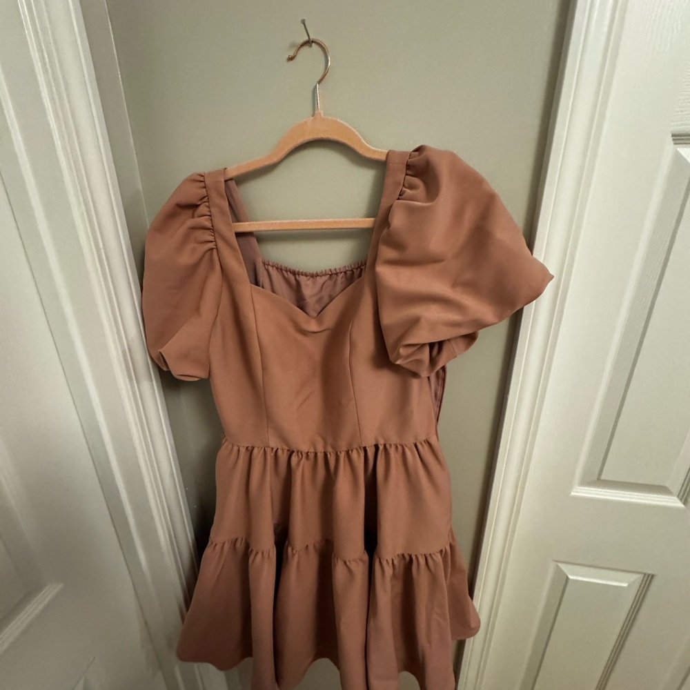 Chelsea Reece Princess Puff Dress in Pink